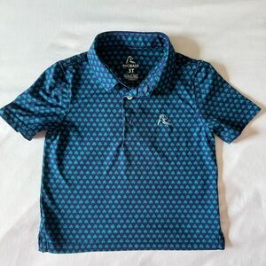 Rhoback Lil’ Four Leaf Clover Print Polo Shirt